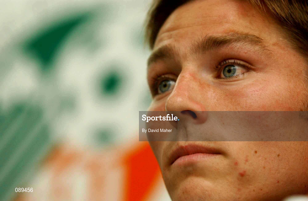30 May 2002; Matt Holland during a press conference at Izumo Sports Park in Izumo, Japan, ahead of their first FIFA World Cup 2002 Group E match against Cameroon. Photo by David Maher/Sportsfile