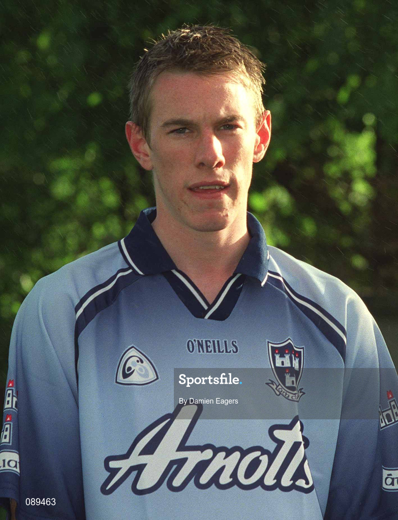 22 May 2002; Simon Daly during a Dublin Hurling squad portraits session. Photo by Damien Eagers/Sportsfile