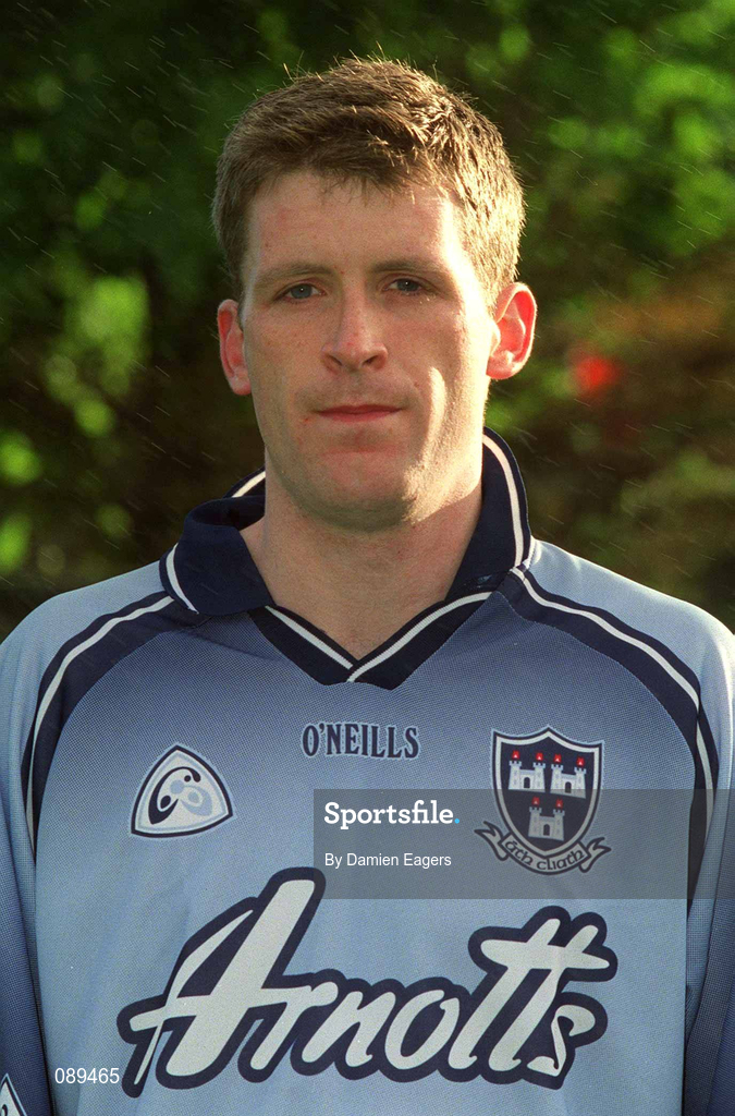 22 May 2002; Darragh Spain during a Dublin Hurling squad portraits session. Photo by Damien Eagers/Sportsfile