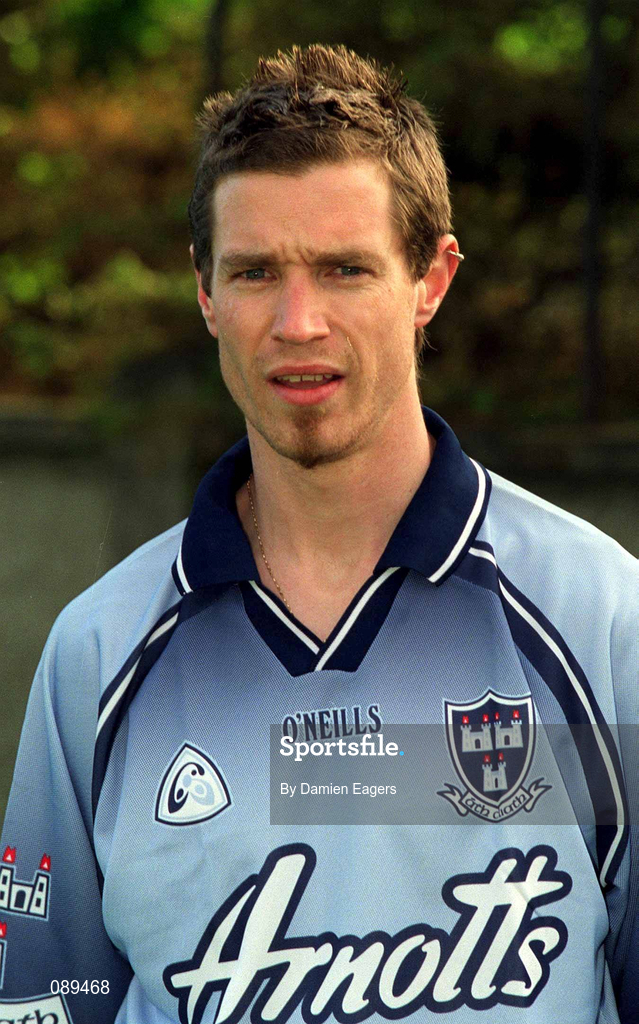22 May 2002; Paul O'Donoghue during a Dublin Hurling squad portraits session. Photo by Damien Eagers/Sportsfile