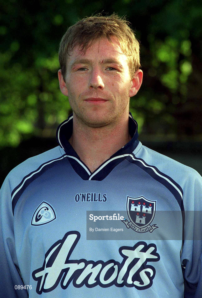 22 May 2002; Tommy Moore during a Dublin Hurling squad portraits session. Photo by Damien Eagers/Sportsfile