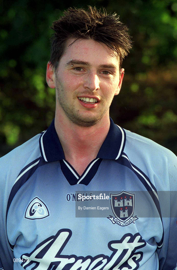 22 May 2002; Stephen Perkins during a Dublin Hurling squad portraits session. Photo by Damien Eagers/Sportsfile