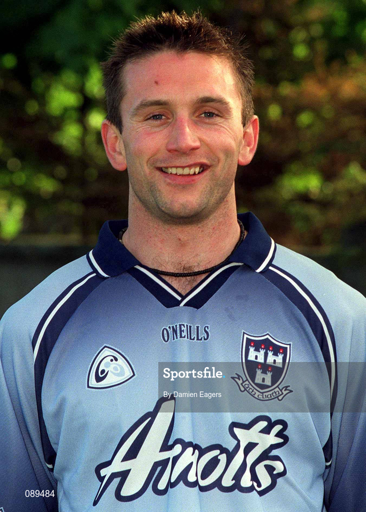 22 May 2002; David Sweeney during a Dublin Hurling squad portraits session. Photo by Damien Eagers/Sportsfile