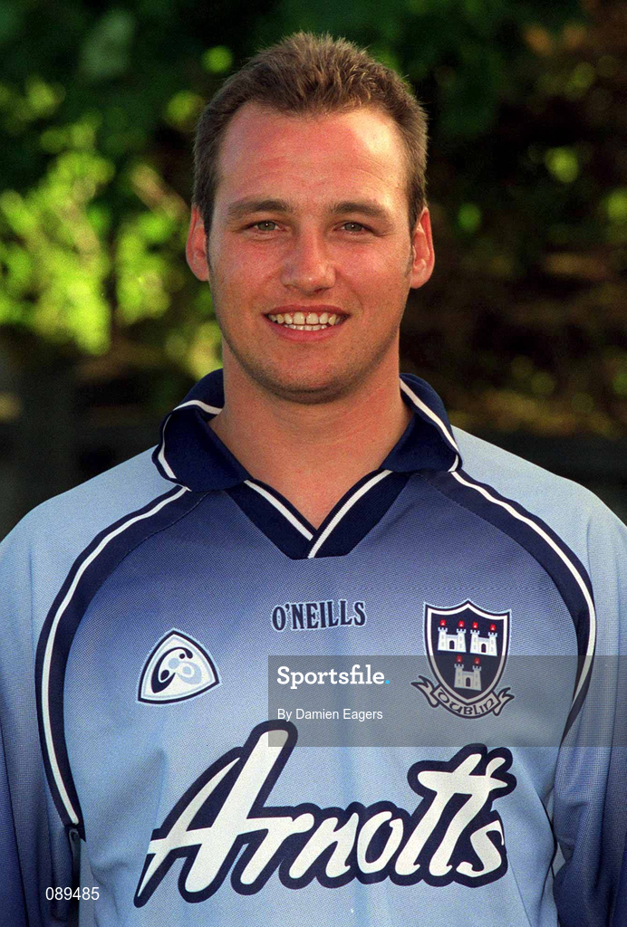 22 May 2002; Brendan McLoughlin during a Dublin Hurling squad portraits session. Photo by Damien Eagers/Sportsfile