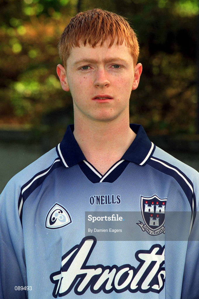 22 May 2002; Derek O'Reilly during a Dublin Hurling squad portraits session. Photo by Damien Eagers/Sportsfile