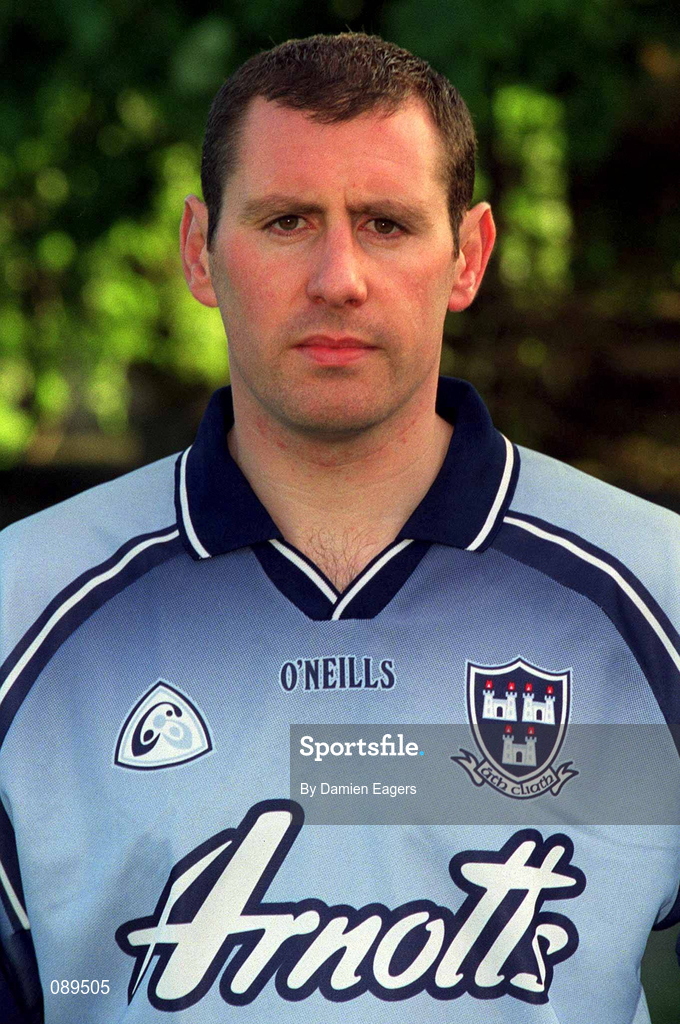 22 May 2002; Karl Meehan during a Dublin Hurling squad portraits session. Photo by Damien Eagers/Sportsfile