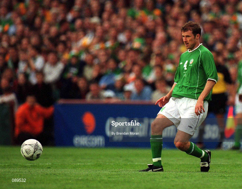 16 May 2002; Kenny Cunningham of Republic of Ireland during the International Friendly match between Republic of Ireland and Nigeria at Lansdowne Road in Dublin. Photo by Brendan Moran/Sportsfile