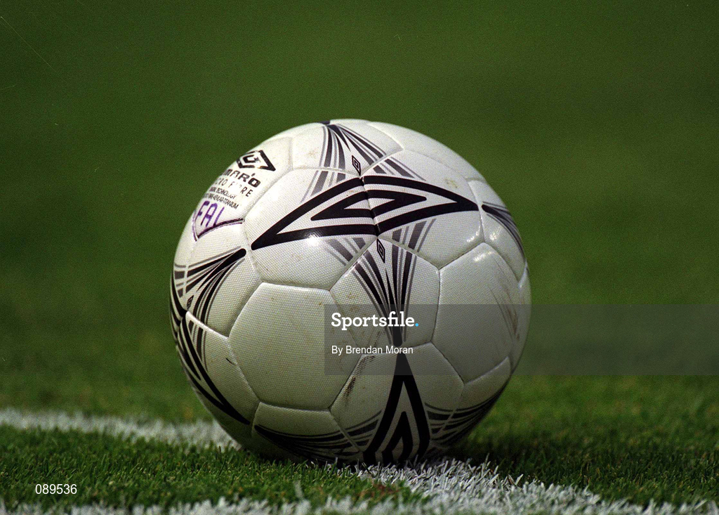 16 May 2002; An official match ball during the International Friendly match between Republic of Ireland and Nigeria at Lansdowne Road in Dublin. Photo by Brendan Moran/Sportsfile