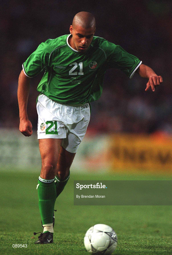 16 May 2002; Stephen Reid of Republic of Ireland during the International Friendly match between Republic of Ireland and Nigeria at Lansdowne Road in Dublin. Photo by Brendan Moran/Sportsfile