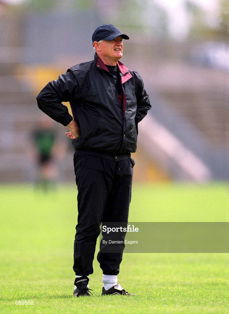 25 May 2002; Down manager Jimmy O'Reilly during the Guinness Ulster Senior Hurling Championship Semi-Final match between Down and Derry at Casement Park in Belfast. Photo by Damien Eagers/Sportsfile