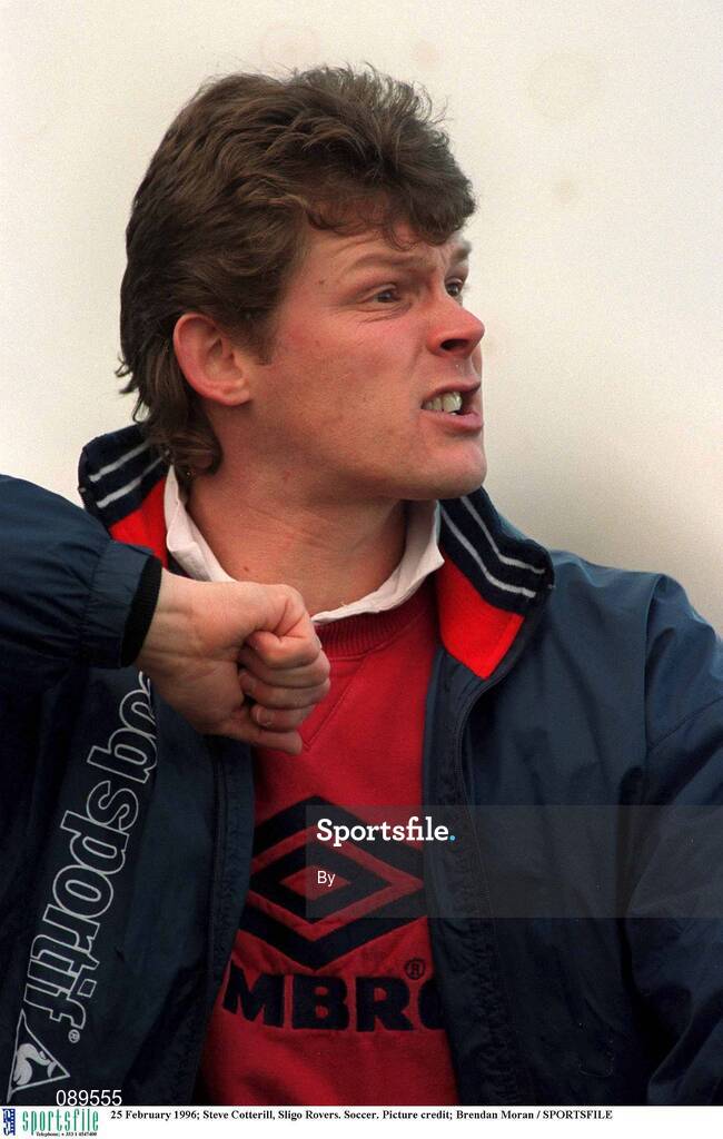 25 February 1996; Steve Cotterill, Sligo Rovers. Soccer. Picture credit; Brendan Moran / SPORTSFILE