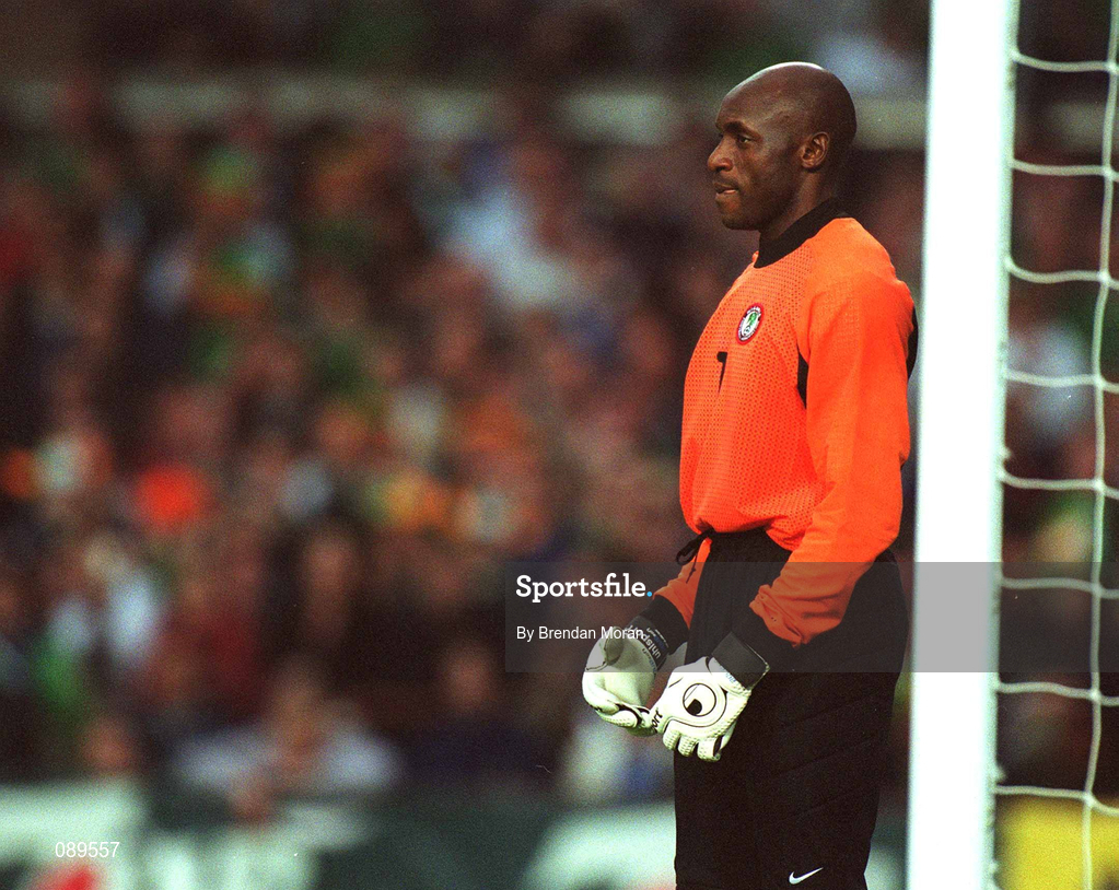 16 May 2002; Ike Shorunmu of Nigeria during the International Friendly match between Republic of Ireland and Nigeria at Lansdowne Road in Dublin. Photo by Brendan Moran/Sportsfile
