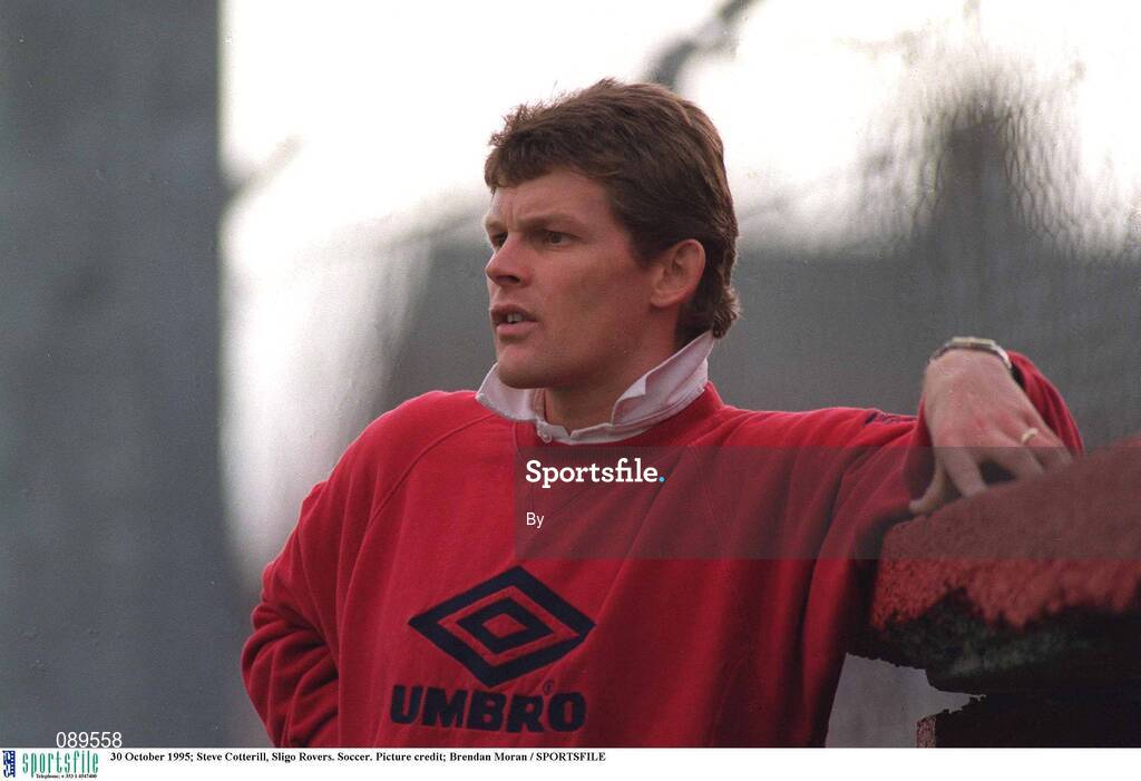 30 October 1995; Steve Cotterill, Sligo Rovers. Soccer. Picture credit; Brendan Moran / SPORTSFILE