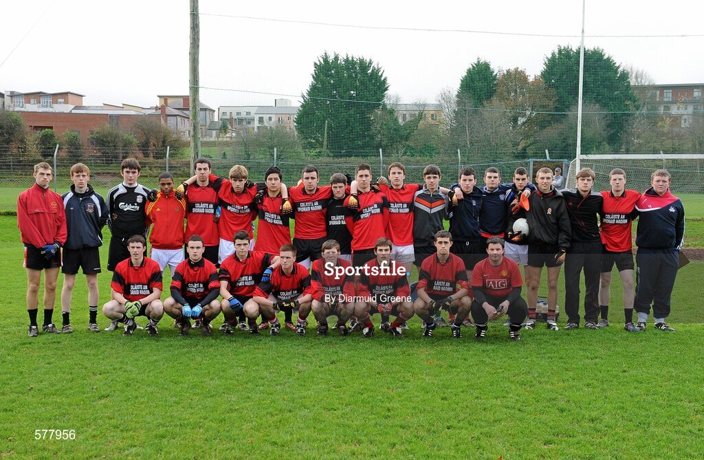 23 November 2011; The Colaiste an Spioraid Naoimh squad. Corn Ui Mhuiri Senior 'A' Football Championship, Colaiste an Spioraid Naoimh v Colaiste Chríost Rí, Ballincollig GAA Club, Co. Cork. Picture credit: Diarmuid Greene / SPORTSFILE