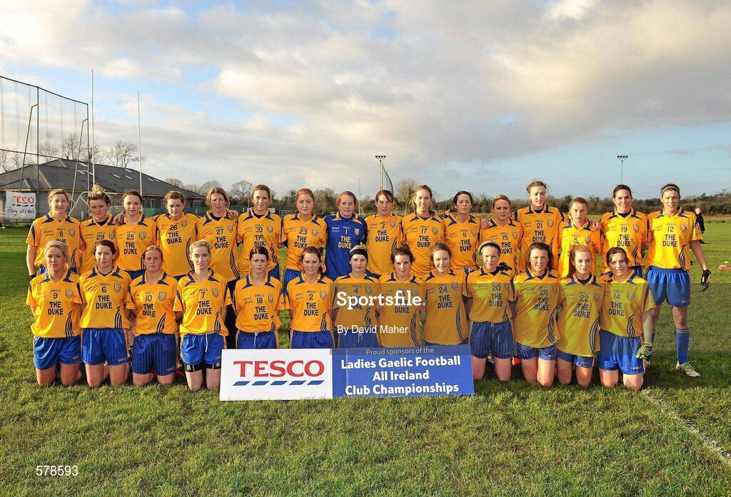 27 November 2011; The Na Fianna squad. Tesco All-Ireland Senior Ladies Football Club Championship Final, Carnacon v Na Fianna, Ballymahon, Co. Longford. Picture credit: David Maher / SPORTSFILE