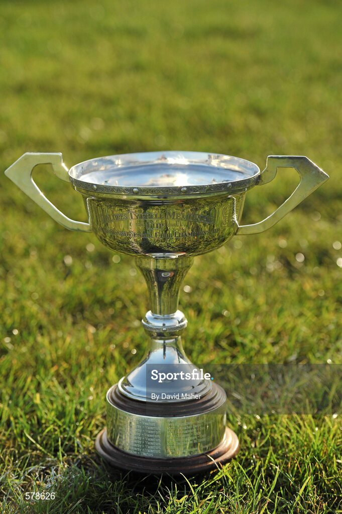 27 November 2011; A general view of the Dolores Tyrrell Memorial Cup. Tesco All-Ireland Senior Ladies Football Club Championship Final, Carnacon v Na Fianna, Ballymahon, Co. Longford. Picture credit: David Maher / SPORTSFILE