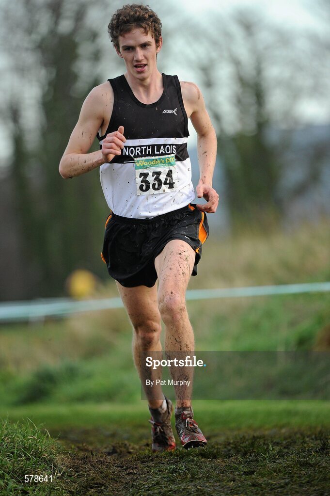 27 November 2011; Michael Mulhare, North Laois AC, in action during the senior men's race during the Woodie’s DIY Inter County Cross Country Championships. Sligo Racecourse, Sligo. Picture credit: Pat Murphy / SPORTSFILE