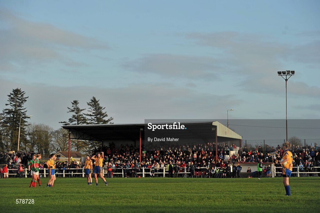 27 November 2011; A general view of Leo Casey Park during the game. Tesco All-Ireland Senior Ladies Football Club Championship Final, Carnacon v Na Fianna, Ballymahon, Co. Longford. Picture credit: David Maher / SPORTSFILE