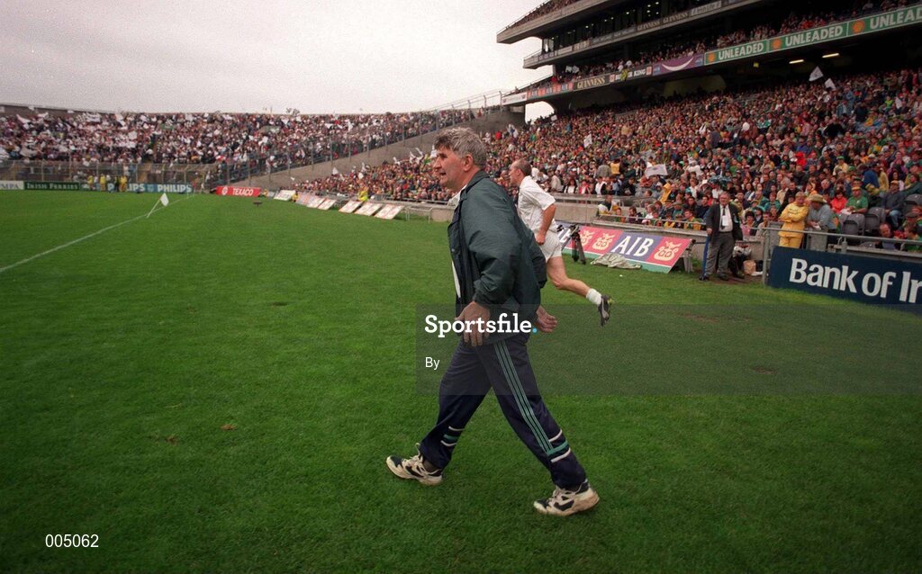 3 August 1997. Mick O'Dwyer, Kildare manager. Leinster Football Championship semi-final, 2nd replay, Meath v Kildare, Croke Park. Picture Credit: Brendan Moran/SPORTSFILE.