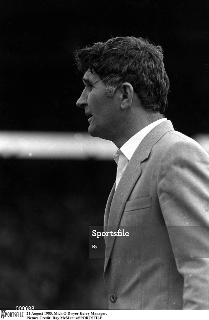 21 August 1985, Mick O'Dwyer Kerry Manager. 
Picture Credit: Ray McManus/SPORTSFILE