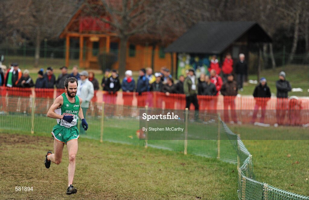 11 December 2011; Gary Thornton, Ireland, in action during the Senior Men's event at the 18th SPAR European Cross Country Championships 2011. Velenje, Slovenia. Picture credit: Stephen McCarthy / SPORTSFILE