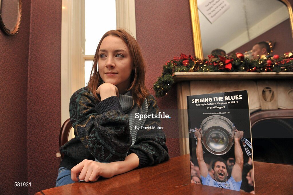 11 December 2011; Actress Saoirse Ronan, pictured at the launch of 'Singing the Blues', by Paul Huggard. Hedigan's Pub, Glasnevin, Dublin. Picture credit: David Maher / SPORTSFILE