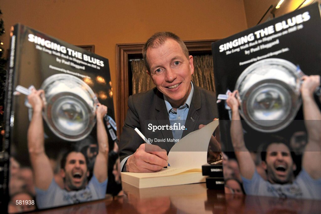 11 December 2011; Author Paul Huggard pictured at the launch of his first book 'Singing the Blues'. Hedigan's Pub, Glasnevin, Dublin. Picture credit: David Maher / SPORTSFILE