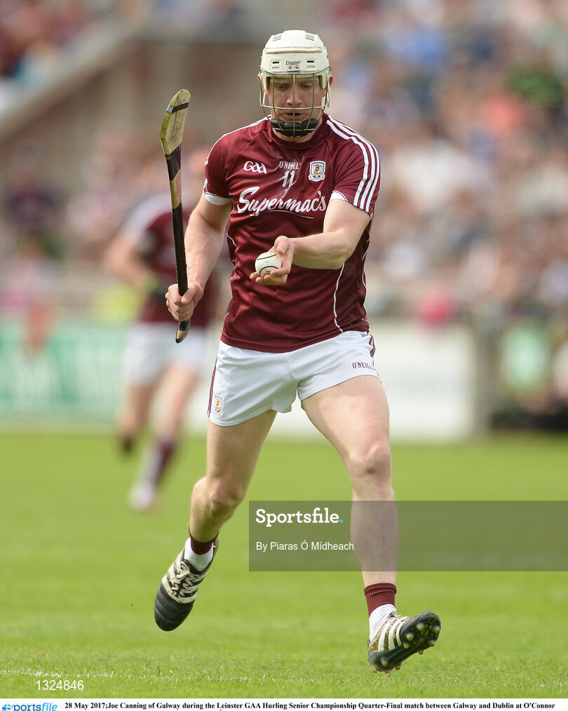 28 May 2017;Joe Canning of Galway during the Leinster GAA Hurling Senior Championship Quarter-Final match between Galway and Dublin at O'Connor Park, in Tullamore, Co. Offaly.  Photo by Piaras Ó Mídheach/Sportsfile