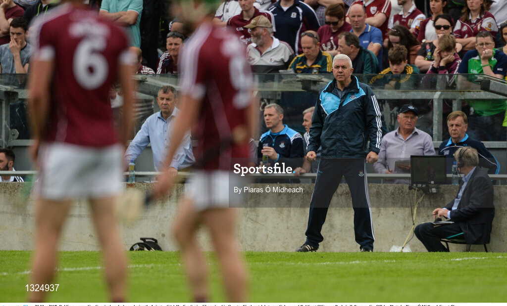 28 May 2017; Dublin manager Ger Cunningham looks on during the Leinster GAA Hurling Senior Championship Quarter-Final match between Galway and Dublin at O'Connor Park, in Tullamore, Co. Offaly.  Photo by Piaras Ó Mídheach/Sportsfile