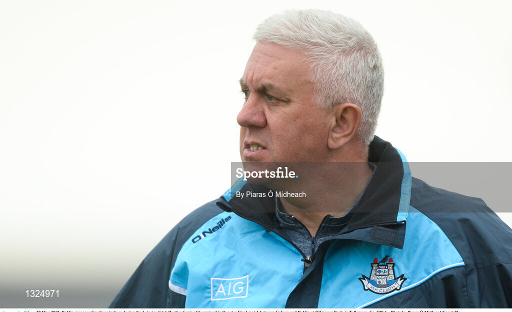 28 May 2017; Dublin manager Ger Cunningham during the Leinster GAA Hurling Senior Championship Quarter-Final match between Galway and Dublin at O'Connor Park, in Tullamore, Co. Offaly.  Photo by Piaras Ó Mídheach/Sportsfile