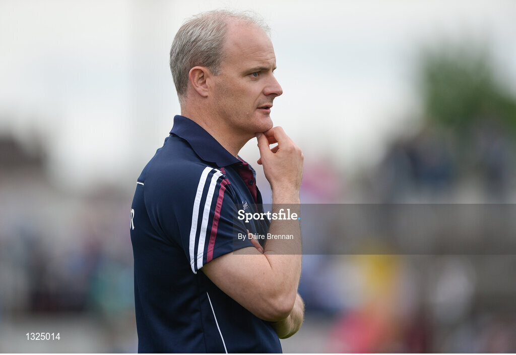 28 May 2017; Galway manager Micheál Donoghue during the Leinster GAA Hurling Senior Championship Quarter-Final match between Galway and Dublin at O'Connor Park, in Tullamore, Co. Offaly. Photo by Daire Brennan/Sportsfile