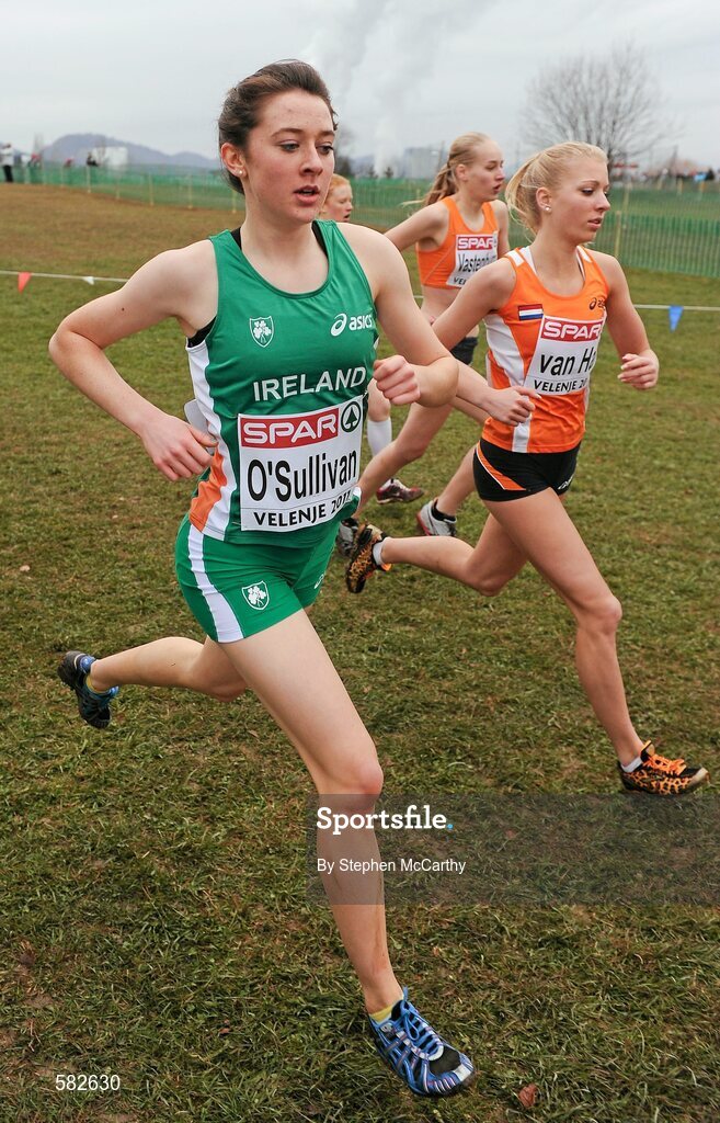 11 December 2011; Maryann O'Sullivan, Ireland, in action during the Junior Women's event at the 18th SPAR European Cross Country Championships 2011. Velenje, Slovenia. Picture credit: Stephen McCarthy / SPORTSFILE