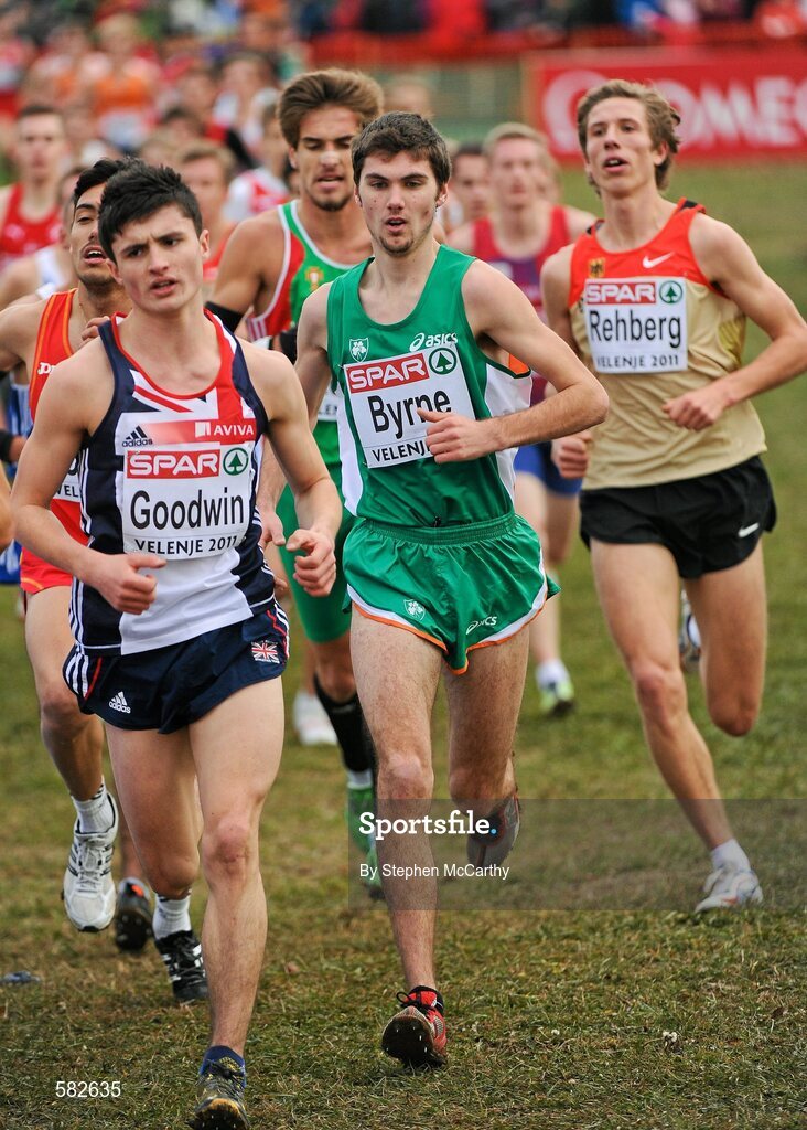 11 December 2011; Jake Byrne, Ireland, in action during the Junior Men's event at the 18th SPAR European Cross Country Championships 2011. Velenje, Slovenia. Picture credit: Stephen McCarthy / SPORTSFILE