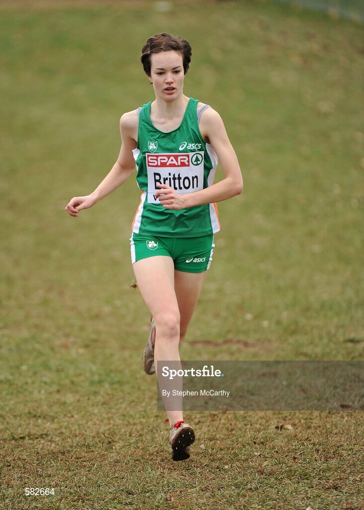 11 December 2011; Una Britton, Ireland, in action during the U23 Women's event at the 18th SPAR European Cross Country Championships 2011. Velenje, Slovenia. Picture credit: Stephen McCarthy / SPORTSFILE