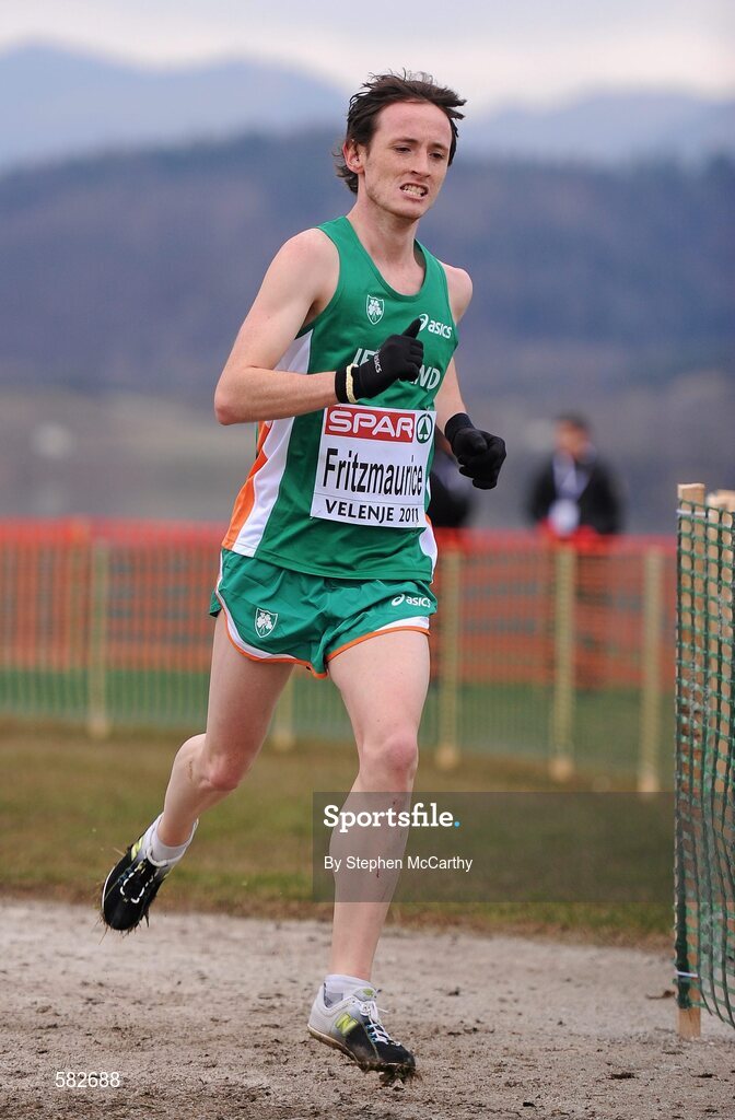 11 December 2011; David Fitzmaurice, Ireland, in action during the U23 Men's event at the 18th SPAR European Cross Country Championships 2011. Velenje, Slovenia. Picture credit: Stephen McCarthy / SPORTSFILE