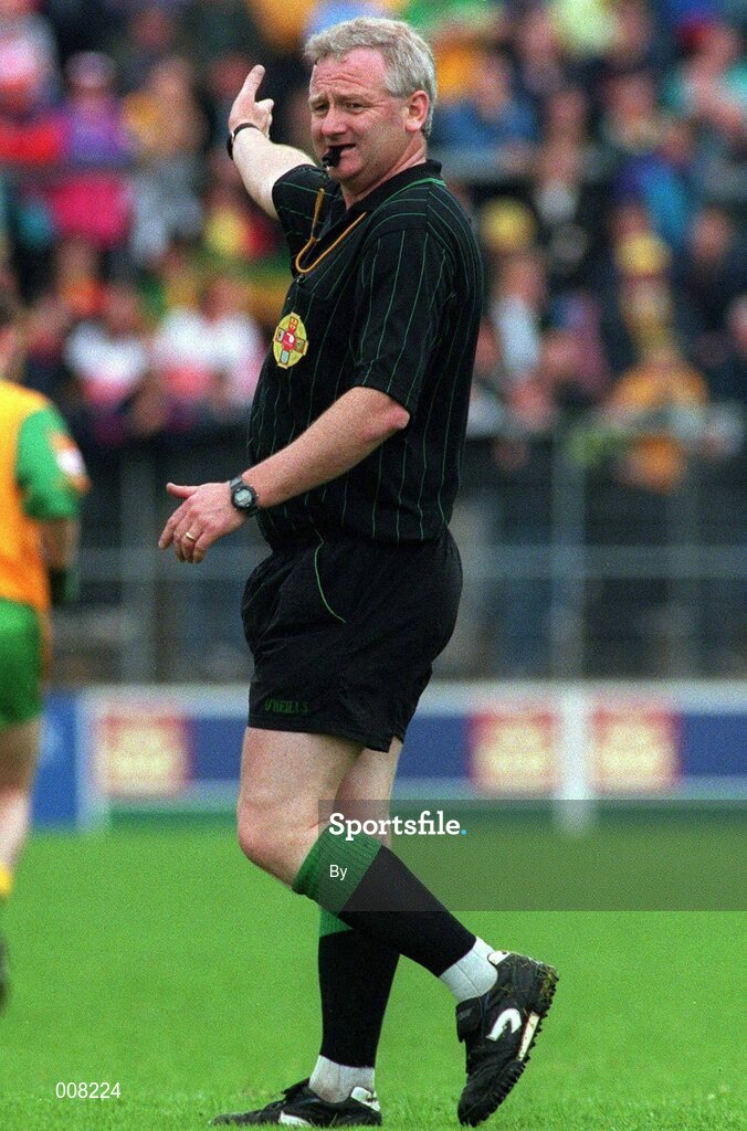 19 July 1998: Jim Curran, Referee Ulster Football Final 

Donegal v Derry Picture Credit Matt Browne SPORTSFILE.
