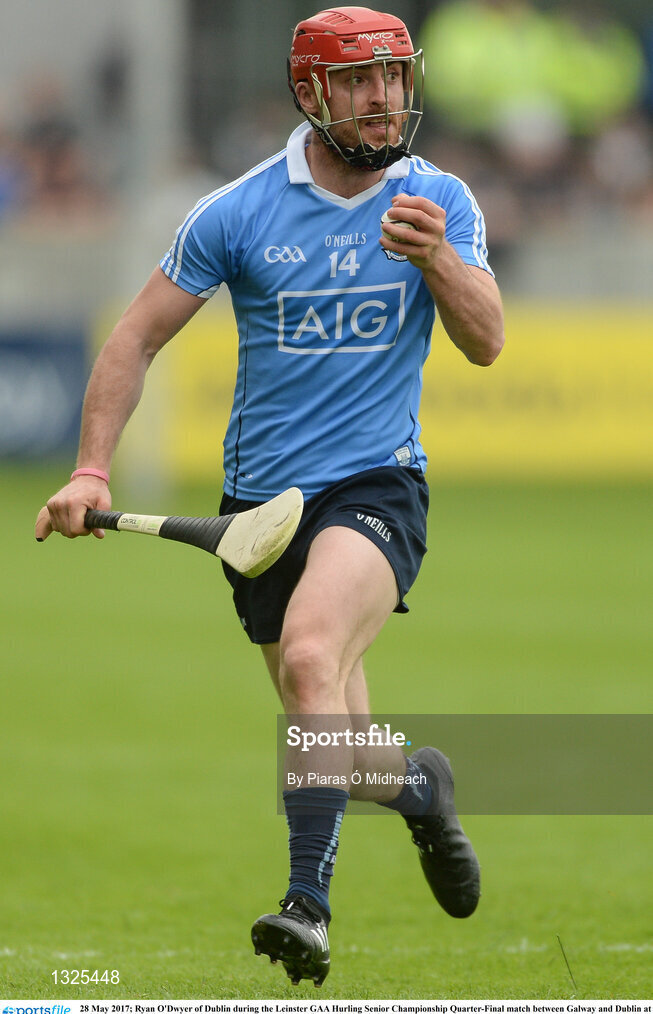 28 May 2017; Ryan O'Dwyer of Dublin during the Leinster GAA Hurling Senior Championship Quarter-Final match between Galway and Dublin at O'Connor Park, in Tullamore, Co. Offaly.  Photo by Piaras Ó Mídheach/Sportsfile