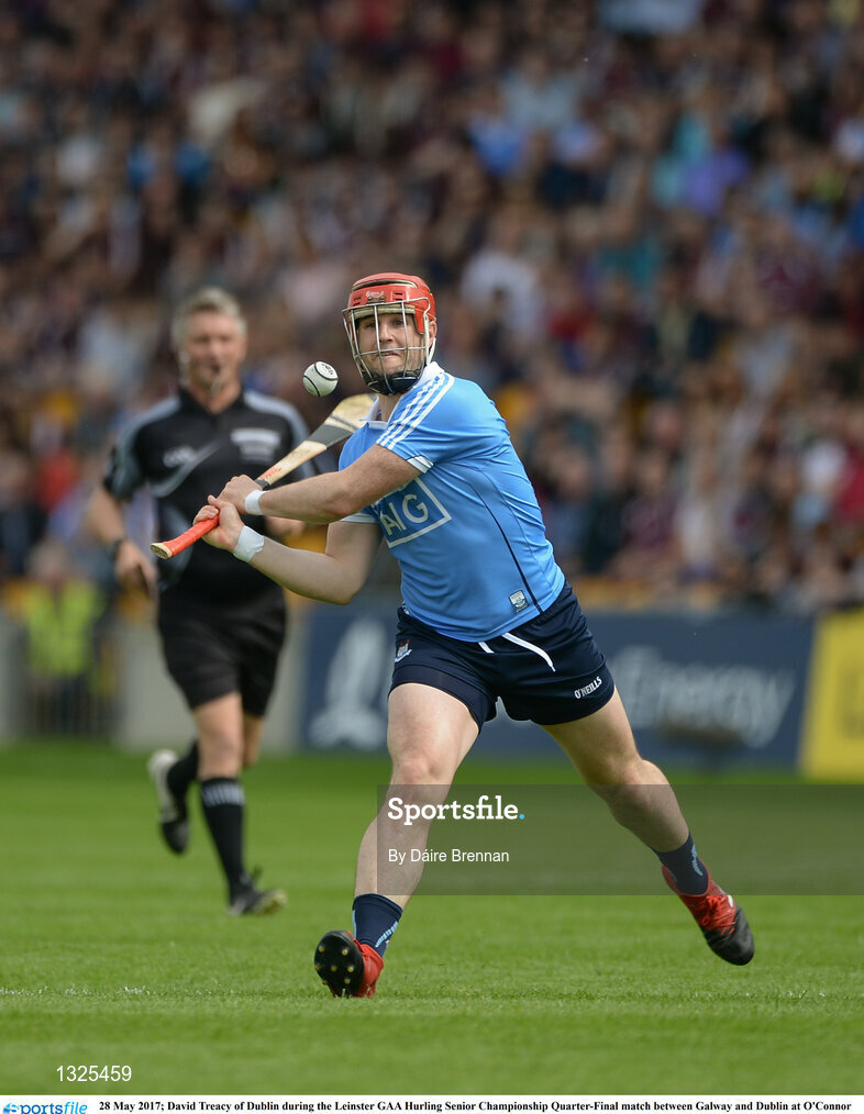 28 May 2017; David Treacy of Dublin during the Leinster GAA Hurling Senior Championship Quarter-Final match between Galway and Dublin at O'Connor Park, in Tullamore, Co. Offaly. Photo by Daire Brennan/Sportsfile