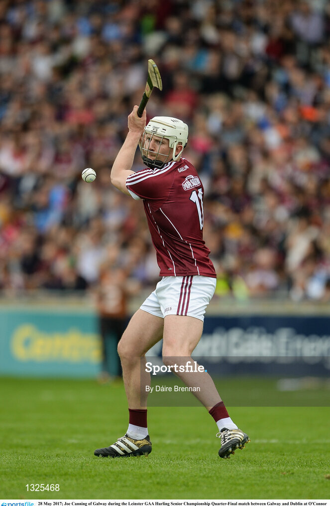 28 May 2017; Joe Canning of Galway during the Leinster GAA Hurling Senior Championship Quarter-Final match between Galway and Dublin at O'Connor Park, in Tullamore, Co. Offaly. Photo by Daire Brennan/Sportsfile