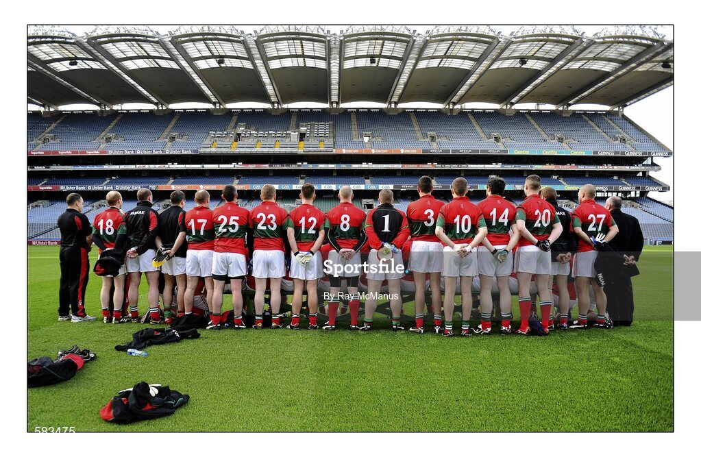 25 November 2011; Members of the PSNI Gaelic Athletic Club team pose for a photograph before the McCarthy Cup game. Garda GAA Club v PSNI Gaelic Athletic Club, Croke Park, Dublin. Picture credit: Ray McManus / SPORTSFILE