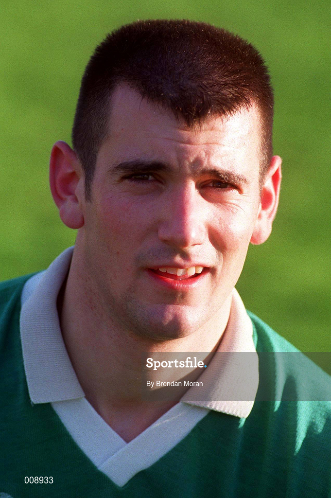 15 September 1998; Christy Byrne poses for a portrait during a Kildare squad training session at St Conleth's Park in Newbridge, Kildare. Photo by Brendan Moran/Sportsfile