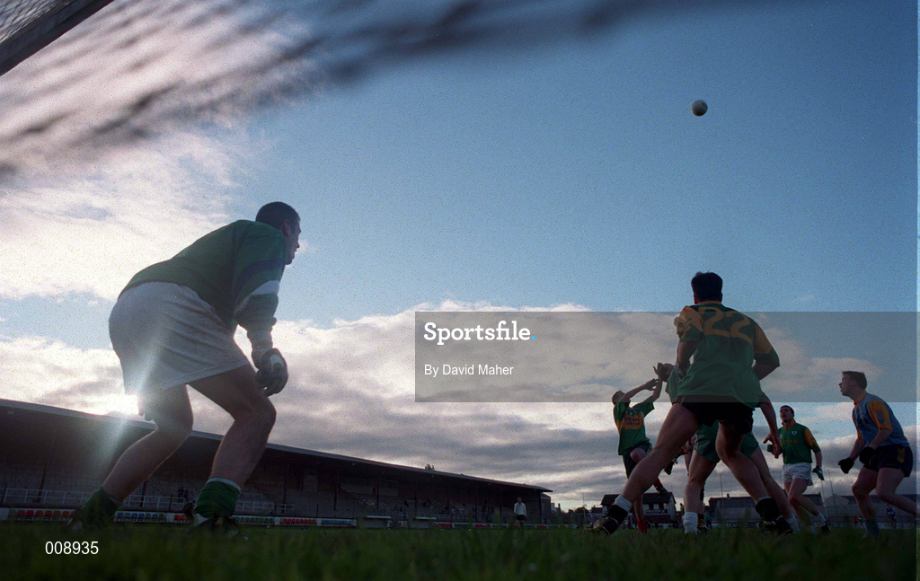 15 September 1998; Goalkeeper Christy Byrne looks on during a Kildare senior football squad training session at St Conleth's Park in Newbridge, Kildare. Photo by David Maher/Sportsfile