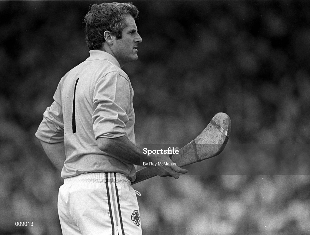 5 August 1984; Offaly goalkeeper Damien Martin during the All-Ireland Senior Hurling Championship Semi-Final match between Galway and Offaly at Semple Stadium in Thurles, Tipperary. Photo by Ray McManus/Sportsfile