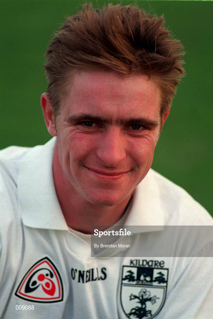 15 September 1998; Eddie McCormack poses for a portrait during a Kildare squad training session at St Conleth's Park in Newbridge, Kildare. Photo by Brendan Moran/Sportsfile