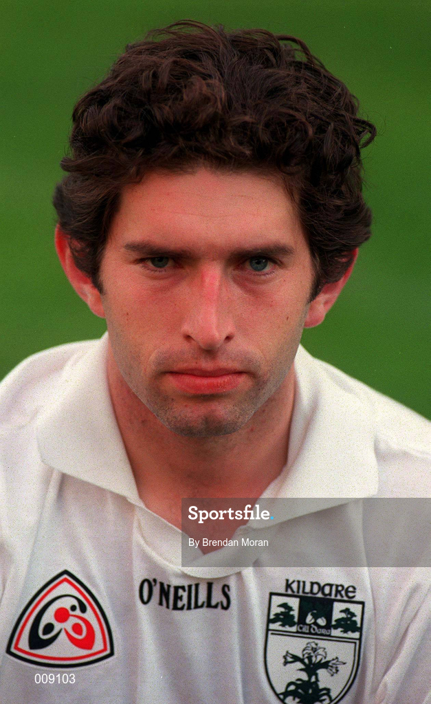 15 September 1998; Enda Murphy poses for a portrait during a Kildare squad training session at St Conleth's Park in Newbridge, Kildare. Photo by Brendan Moran/Sportsfile