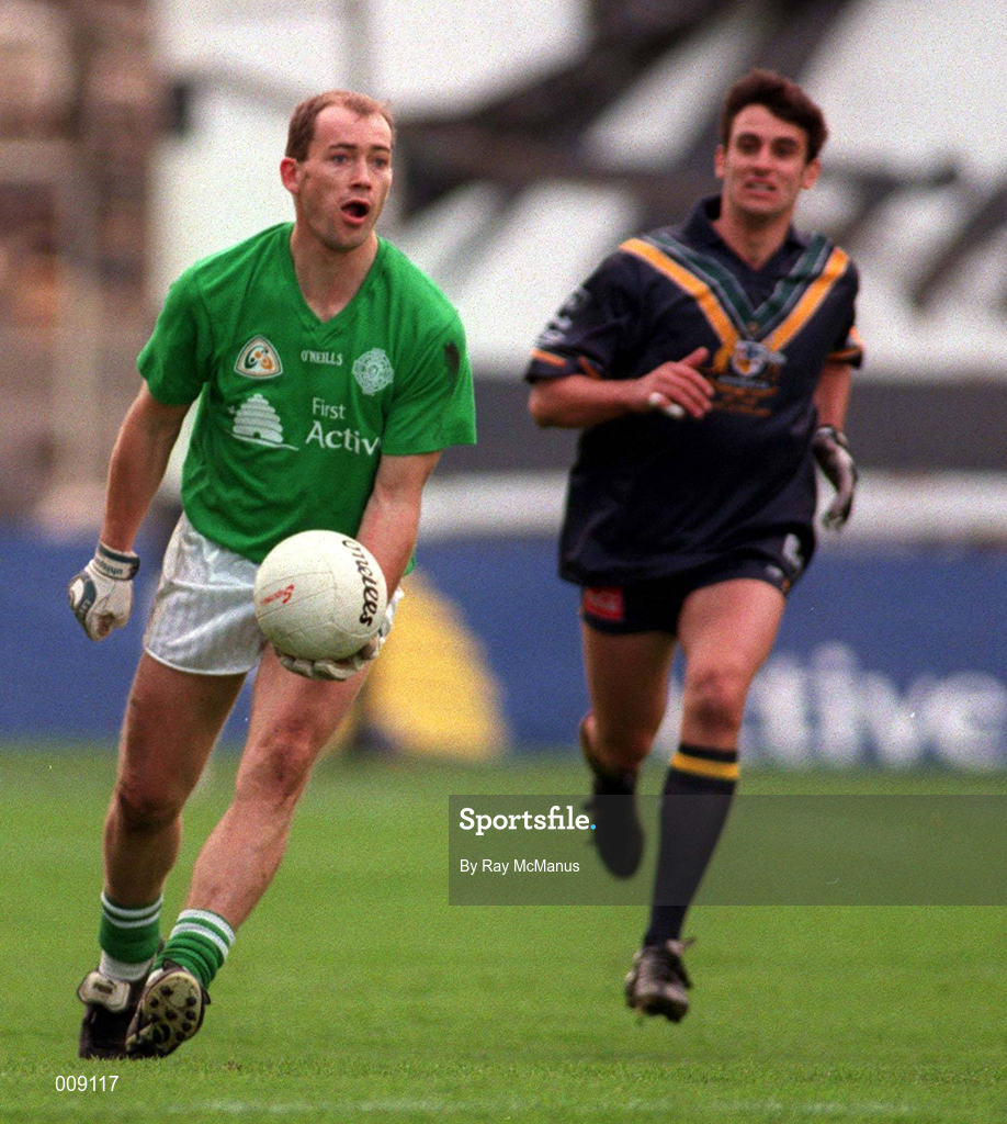11 October 1998; Finbarr Cullen of Ireland during the International Rules Series First Test match between Ireland and Australia at Croke Park in Dublin. Photo by Ray McManus/Sportsfile