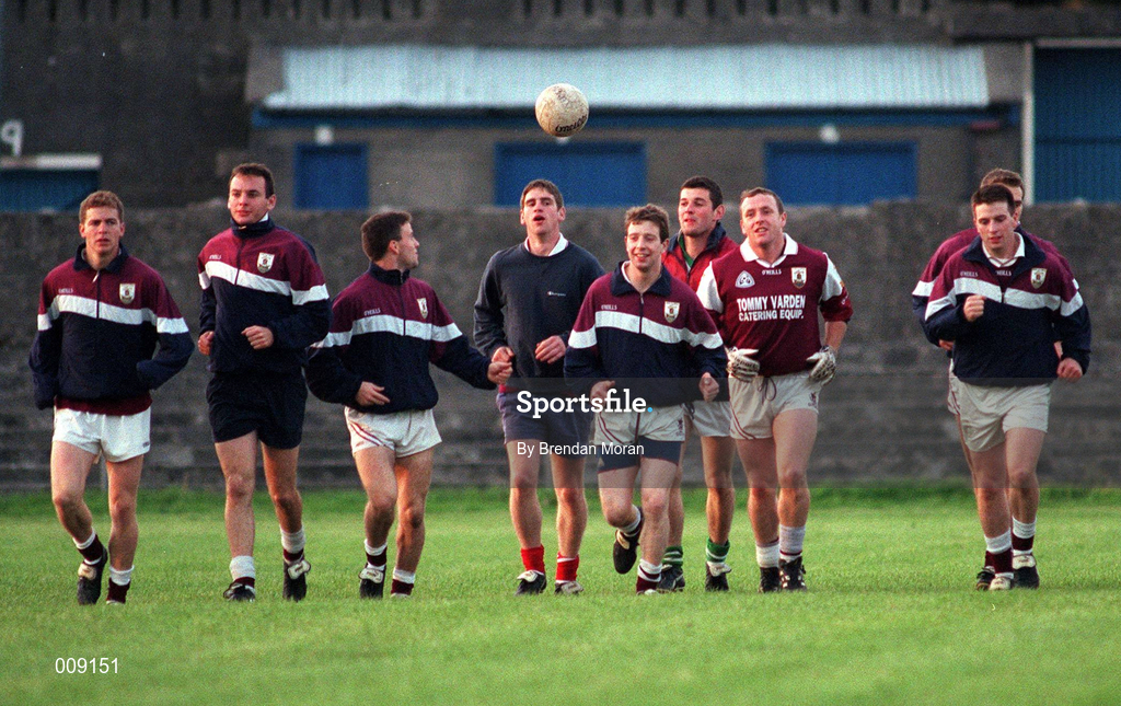 16 September 1998; Galway players during a Galway senior football squad training session at Tuam Stadium in Tuam, Galway. Photo by Brendan Moran/Sportsfile