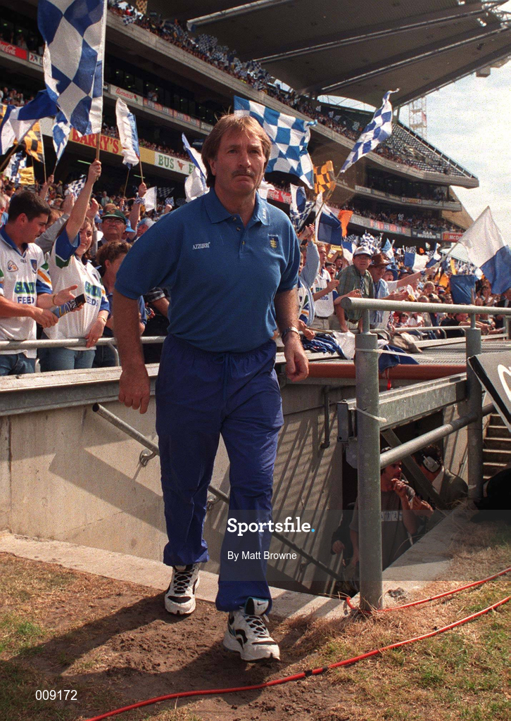 16 August 1998; Waterford manager Gerald McCarthy makes his way to the pitch before the Guinness All-Ireland Senior Hurling Championship Semi-Final match between Kilkenny and Waterford at Croke Park in Dublin. Photo by Matt Browne/Sportsfile