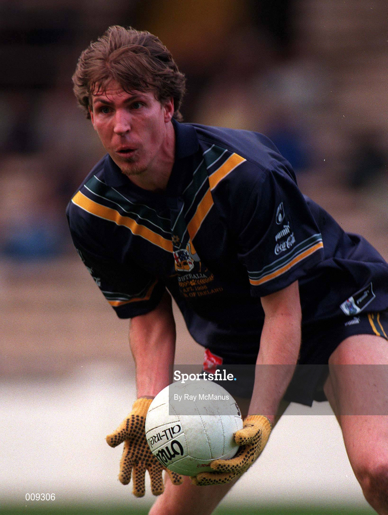 11 October 1998; Jim Stynes of Australia during the International Rules Series First Test match between Ireland and Australia at Croke Park in Dublin. Photo by Ray McManus/Sportsfile