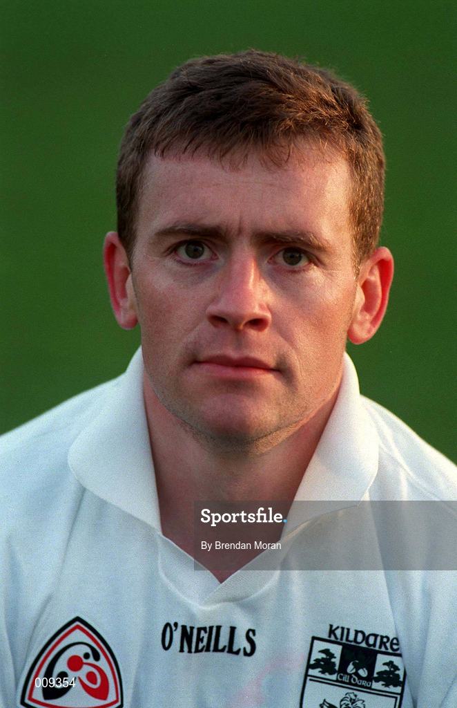 15 September 1998; John Finn poses for a portrait during a Kildare senior football squad training session at St Conleth's Park in Newbridge, Kildare. Photo by Brendan Moran/Sportsfile